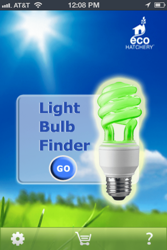 Green App for Earth Day Saves Energy Light Bulb Finder